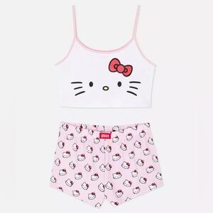 Hello Kitty Cami And Shorts PJ Set